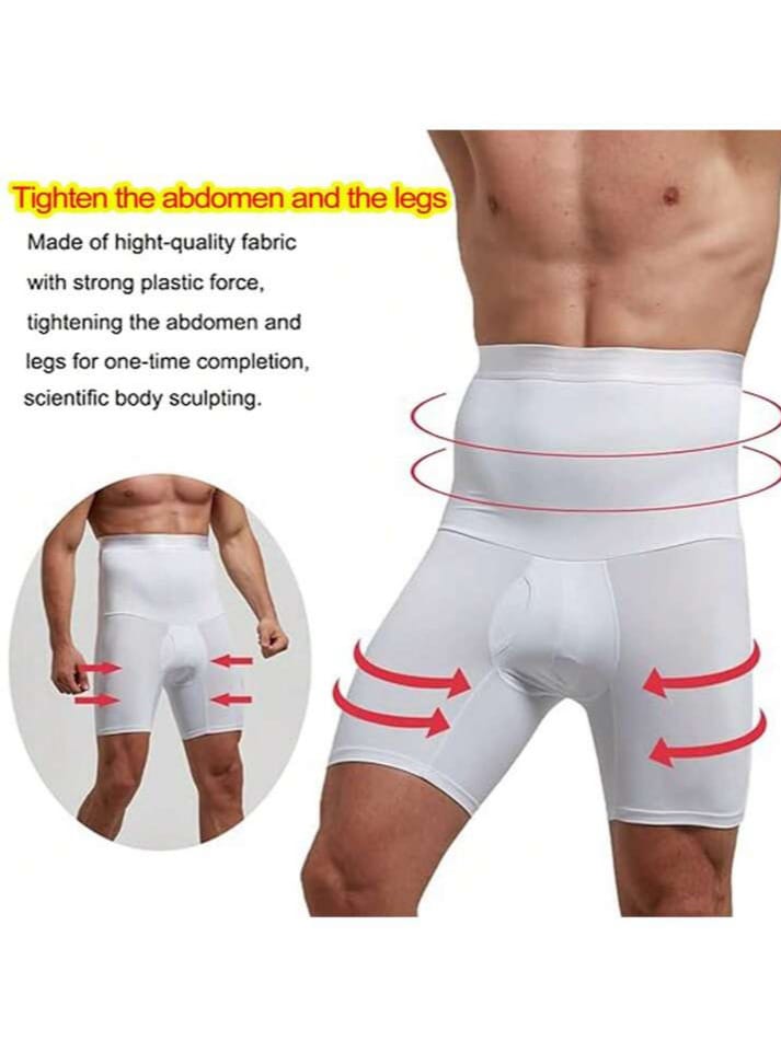 B-FIT Men's Body Shaper Tummy Control Compression Belly Slimming Abdomen Reducer Fitness Bottom Shapewear